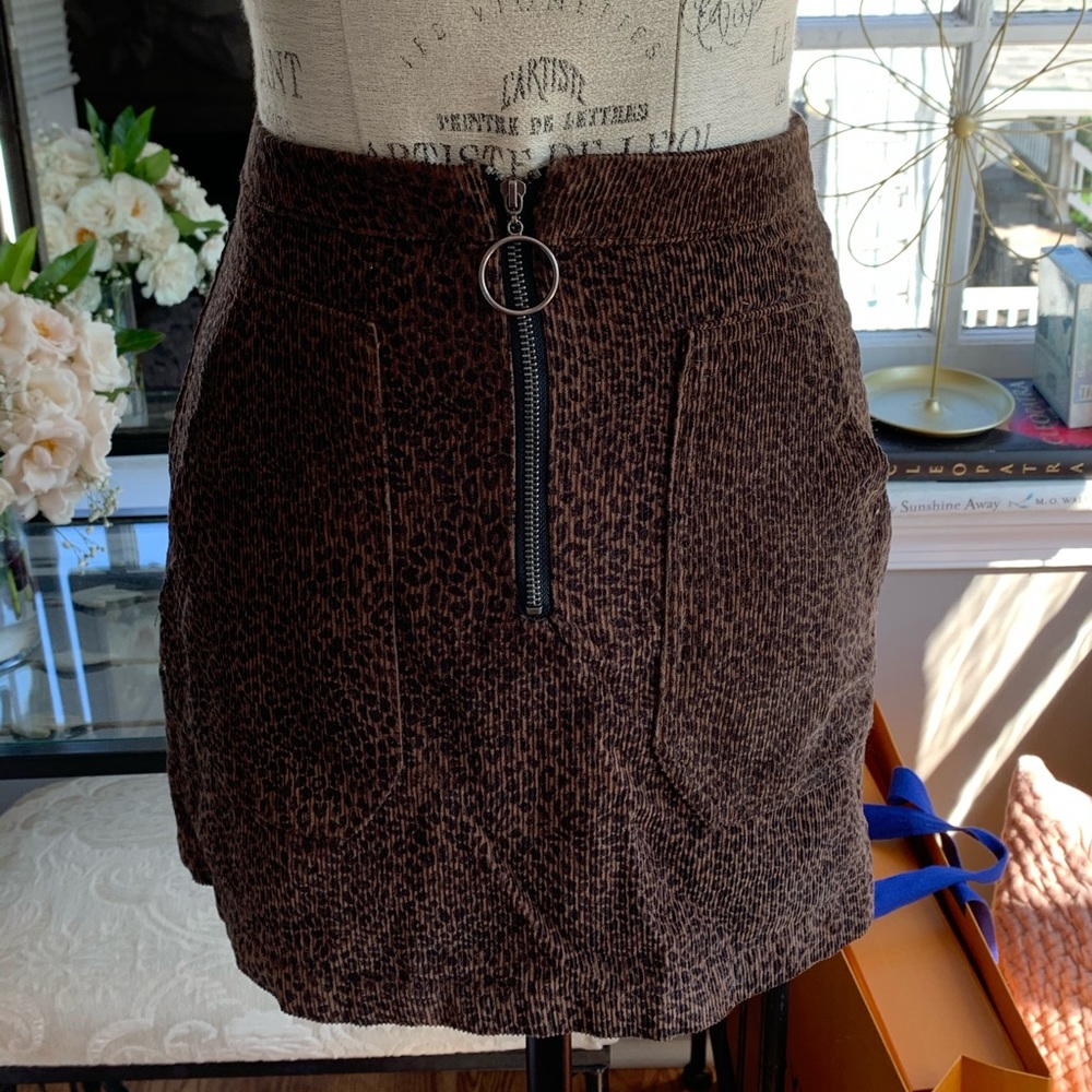 Target leopard print skirt